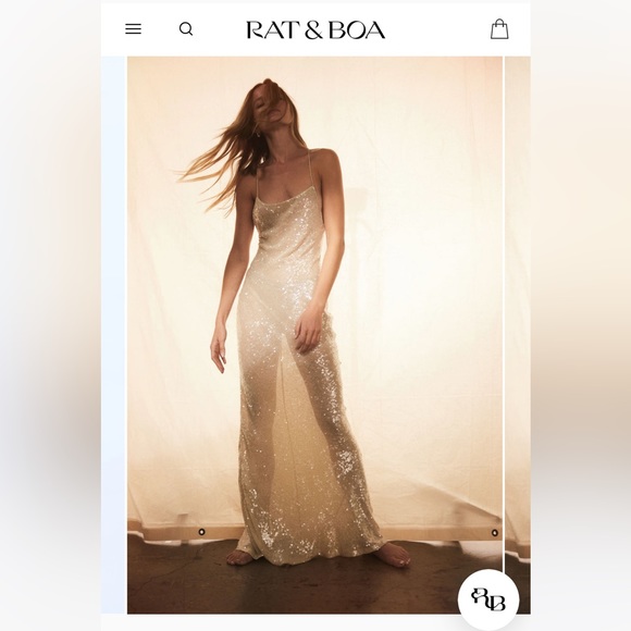 Rat & Boa OLYMPIA SEQUIN DRESS - Picture 2 of 6